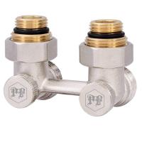 Узел подключения радиатора угловой нар/нар 3/4"х1/2" PROFactor (PF RVA 611)