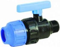 ПНД Кран шаровый 32х1" нар/р PN10 ДЖИЛЕКС (9366)