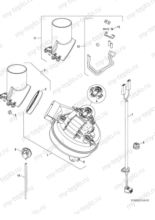 Запчасти Buderus Logamax U072-24K купить в Самаре