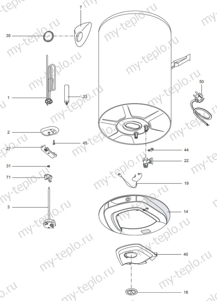 Запчасти Ariston STEEL TRONIC 80 V купить в Самаре