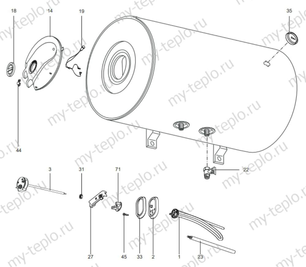 Запчасти Ariston SG 50 H купить в Самаре