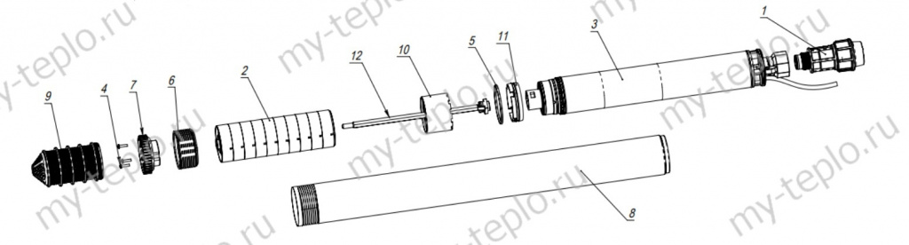 запчасти Джилекс Водомет 3Д 55/50